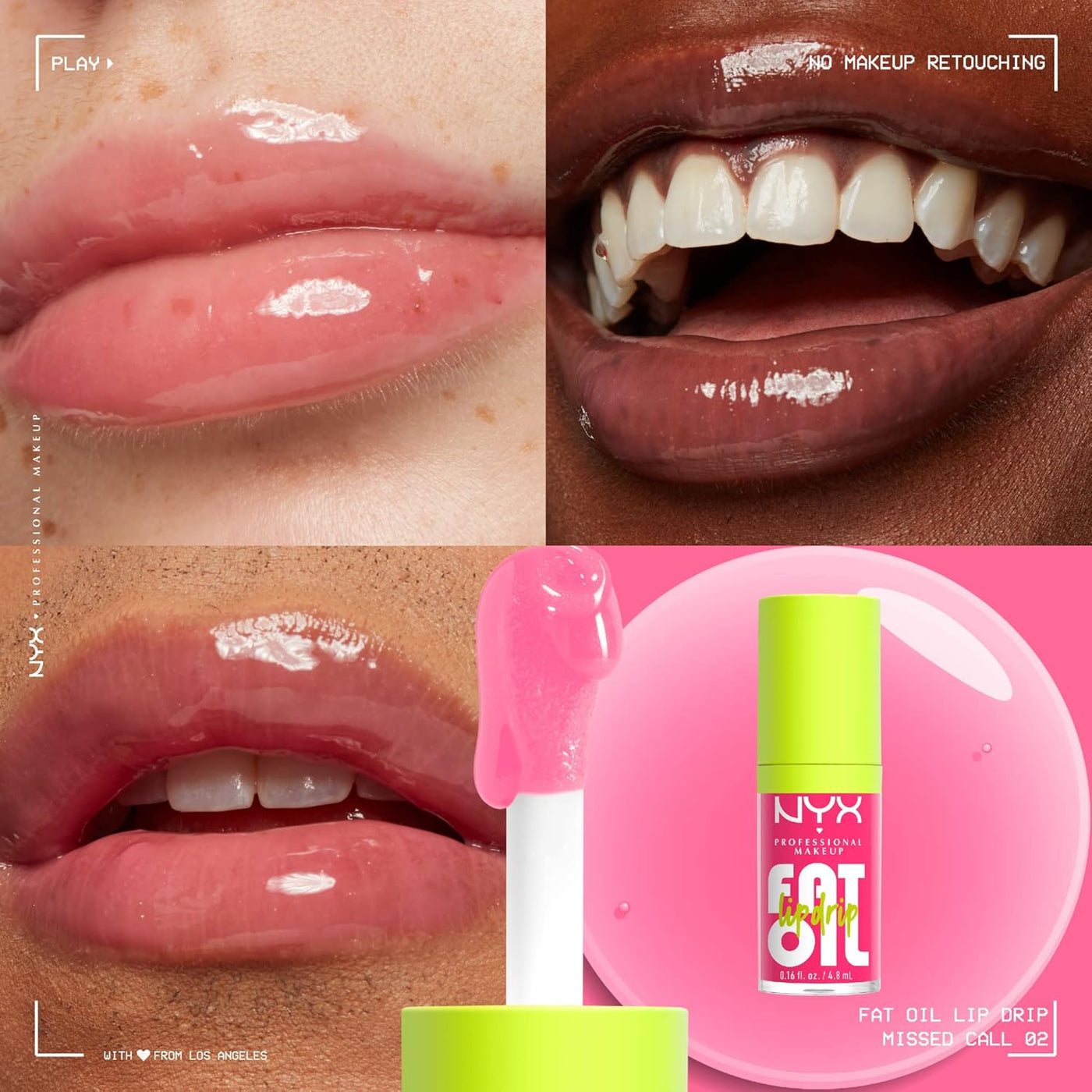 NYX PROFESSIONAL MAKEUP Fat Oil Lip Drip, Moisturizing Lip Oil Gloss, Vegan Tinted Formula