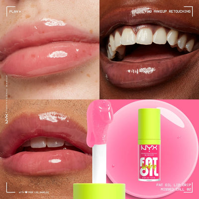 NYX PROFESSIONAL MAKEUP Fat Oil Lip Drip, Moisturizing Lip Oil Gloss, Vegan Tinted Formula